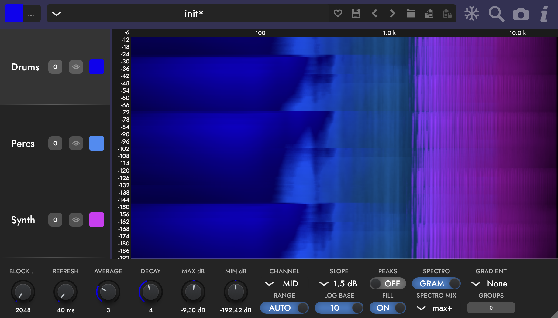 Spec 2 spectrogram mode