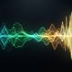An abstract, visually striking representation of a perfectly balanced frequency spectrum, with vibrant, harmoniously distributed colors across the range from deep blues and greens in the lows to bright yellows and whites in the highs. The image should con
