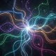 Abstract visualization of musical scales and modes, showing intertwined, glowing lines representing different melodic contours and harmonic structures. The lines should emanate from a central point, diverging and converging, with subtle color variations f
