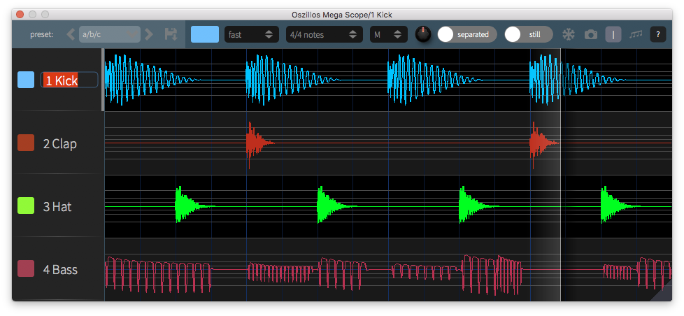 Track naming and reordering in action