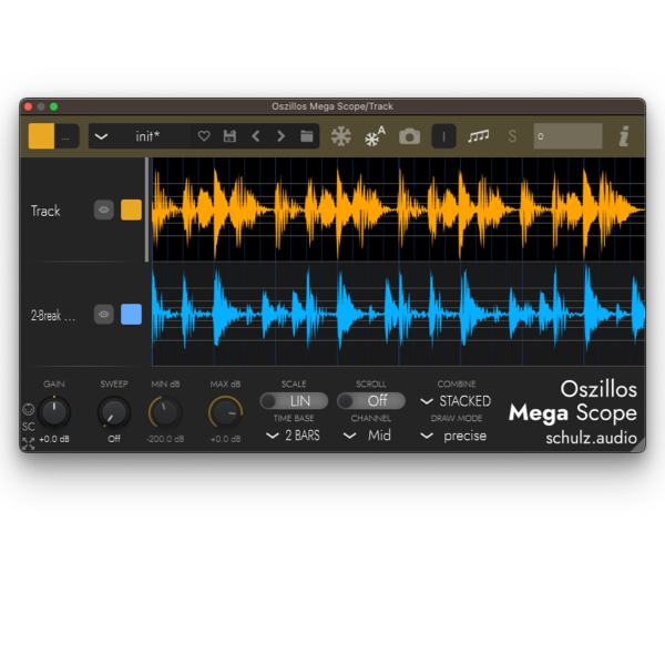 Oszillos Mega Scope: Beat-Synced | Multi-Channel | VST Oscilloscope